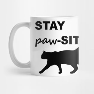 Stay Pawsitive Cat Mug